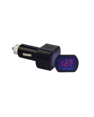 1" LCD Car Ciagrette Lighter Mini Electric Voltage Monitor
